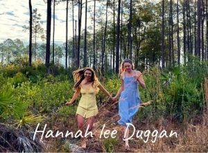 Hannah lee duggan with isable paige dancing in the forest of Florida